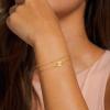 imageTurandoss Gold Initial Bracelets for Women Trendy  18K Real Gold Plated Layered Letter AZ Initial Bracelets Dainty 26 Alphabet Monogram Gold Bracelets for Women Jewelry Gifts Womens Gold BraceletsI