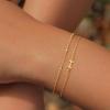 imageTurandoss Gold Initial Bracelets for Women Trendy  18K Real Gold Plated Layered Letter AZ Initial Bracelets Dainty 26 Alphabet Monogram Gold Bracelets for Women Jewelry Gifts Womens Gold BraceletsI