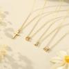 imageTurandoss Cross Necklace for Women Initial Necklaces for Women Bubble Letter Necklace Gold Layered Necklaces for Women Tiny Cross Necklace Dainty 14k Gold Plated Necklaces Gold JewelryJ