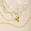 imageTurandoss Gold Bubble Letter Necklace for Women  Personalized Initial Necklaces Individually Stackable Necklaces Dainty Gold Layered Letter Pendant Necklace Gold Jewelry for Women GiftsB