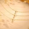 imageTurandoss Gold Initial Necklaces for Women Girls  Dainty 14K Gold Plated Twisted Curb Chain Initial AZ Necklace Cute CZ Initial Letter Name Necklace Trendy Gold Jewelry Necklace for Women GiftsG