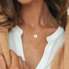 imageTurandoss Gold Layered Initial Necklaces for Women  Gold Plated Personalized Dainty Layered Letter AZ Pendent YShaped Necklaces for Women Trendy Jewelry Christmas GiftsF