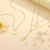 imageTurandoss Gold Layered Initial Necklaces for Women  Gold Plated Personalized Dainty Layered Letter AZ Pendent YShaped Necklaces for Women Trendy Jewelry Christmas GiftsF