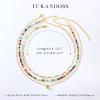 imageTurandoss Initial Necklaces for Women  Dainty 18K Real Gold Plated Bubble Letter AZ Necklace Jewelry Gifts for Teen Girls WomenK