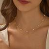 imageTurandoss Layered Gold Pearl Necklaces for Women  Initial Gold Necklaces for Women Dainty Gold Necklace Initial Gold Letter AZ Pendant Necklace Gold Jewelry for Women GiftsGold