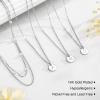 imageTurandoss Layered Gold Pearl Necklaces for Women  Initial Gold Necklaces for Women Dainty Gold Necklace Initial Gold Letter AZ Pendant Necklace Gold Jewelry for Women GiftsSilver