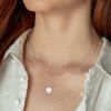 imageTurandoss Layered Gold Pearl Necklaces for Women  Initial Gold Necklaces for Women Dainty Gold Necklace Initial Gold Letter AZ Pendant Necklace Gold Jewelry for Women GiftsSilver