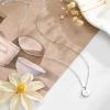 imageTurandoss Layered Gold Pearl Necklaces for Women  Initial Gold Necklaces for Women Dainty Gold Necklace Initial Gold Letter AZ Pendant Necklace Gold Jewelry for Women GiftsSilver