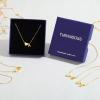 imageTurandoss Layered Initial Necklaces for Women 18K Real Gold Plated Heart Initial AZ Pendant Necklace Personalized Monogram Name Necklace Birthday Gifts Heart Necklace for Women JewelryM