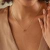 imageTurandoss Birthstone Necklace for Women Dainty 14K Gold Plated Red Blue Green Diamond Emerald Birthstone Necklace 12 Month Birthstone Jewelry Birthday Gifts for Women Teen Girls07JulRuby