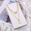 imageTurandoss Dainty Gold Choker Necklaces for Women  14K Gold Plated Handmade Medallion Snake Link Chain Cross Star Moon Adjustable Simple Choker Necklaces for Women JewelryToggle ClaspLock