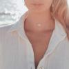 imageTurandoss Dainty Gold Choker Necklaces for Women  14K Gold Plated Handmade Medallion Snake Link Chain Cross Star Moon Adjustable Simple Choker Necklaces for Women JewelryMoonstoneSilver