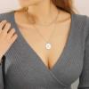 imageTurandoss Dainty Gold Choker Necklaces for Women  14K Gold Plated Handmade Medallion Snake Link Chain Cross Star Moon Adjustable Simple Choker Necklaces for Women JewelryLink ChainMedallionSilver