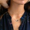 imageTurandoss Dainty Gold Choker Necklaces for Women  14K Gold Plated Handmade Medallion Snake Link Chain Cross Star Moon Adjustable Simple Choker Necklaces for Women JewelryCircle Half Moon