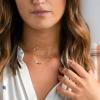 imageTurandoss Dainty Gold Choker Necklaces for Women  14K Gold Plated Handmade Medallion Snake Link Chain Cross Star Moon Adjustable Simple Choker Necklaces for Women JewelryCircle Half Moon