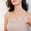 imageTurandoss Dainty Gold Choker Necklaces for Women  14K Gold Plated Handmade Medallion Snake Link Chain Cross Star Moon Adjustable Simple Choker Necklaces for Women JewelryToggle ClaspLock