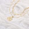 imageTurandoss Dainty Gold Choker Necklaces for Women  14K Gold Plated Handmade Medallion Snake Link Chain Cross Star Moon Adjustable Simple Choker Necklaces for Women JewelryLink ChainMedallion