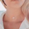 imageTurandoss Dainty Gold Choker Necklaces for Women  14K Gold Plated Handmade Medallion Snake Link Chain Cross Star Moon Adjustable Simple Choker Necklaces for Women JewelryMoonstoneSilver