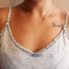 imageTurandoss Dainty Gold Choker Necklaces for Women  14K Gold Plated Handmade Medallion Snake Link Chain Cross Star Moon Adjustable Simple Choker Necklaces for Women JewelryCoinsDrop Coin