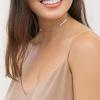 imageTurandoss Dainty Gold Choker Necklaces for Women  14K Gold Plated Handmade Medallion Snake Link Chain Cross Star Moon Adjustable Simple Choker Necklaces for Women JewelryCoinsBar