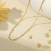 imageTurandoss Gold Chain Necklace for Women Trendy  Dainty 14K Real Gold Plated Cuban Necklace Snake Necklace Disc Chain Necklace Gold Multi Layered Paperclip Chain Necklace Gold Jewelry Gifts for WomenBead Chain