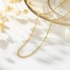 imageTurandoss Gold Chain Necklace for Women Trendy  Dainty 14K Real Gold Plated Cuban Necklace Snake Necklace Disc Chain Necklace Gold Multi Layered Paperclip Chain Necklace Gold Jewelry Gifts for WomenTwist Chain