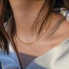 imageTurandoss Gold Chain Necklace for Women Trendy  Dainty 14K Real Gold Plated Cuban Necklace Snake Necklace Disc Chain Necklace Gold Multi Layered Paperclip Chain Necklace Gold Jewelry Gifts for WomenChoker Paperclip Chain
