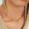 imageTurandoss Gold Chain Necklace for Women Trendy  Dainty 14K Real Gold Plated Cuban Necklace Snake Necklace Disc Chain Necklace Gold Multi Layered Paperclip Chain Necklace Gold Jewelry Gifts for WomenDot Gold Chain