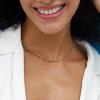 imageTurandoss Gold Chain Necklace for Women Trendy  Dainty 14K Real Gold Plated Cuban Necklace Snake Necklace Disc Chain Necklace Gold Multi Layered Paperclip Chain Necklace Gold Jewelry Gifts for WomenGreen Emerald Bead Gemstone Chain