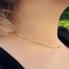imageTurandoss Gold Chain Necklace for Women Trendy  Dainty 14K Real Gold Plated Cuban Necklace Snake Necklace Disc Chain Necklace Gold Multi Layered Paperclip Chain Necklace Gold Jewelry Gifts for WomenDot Gold Chain
