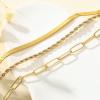 imageTurandoss Gold Chain Necklace for Women Trendy  Dainty 14K Real Gold Plated Cuban Necklace Snake Necklace Disc Chain Necklace Gold Multi Layered Paperclip Chain Necklace Gold Jewelry Gifts for WomenLayered SnakeTwistsPaperclip Chain
