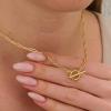 imageTurandoss Gold Chain Necklace for Women Trendy  Dainty 14K Real Gold Plated Cuban Necklace Snake Necklace Disc Chain Necklace Gold Multi Layered Paperclip Chain Necklace Gold Jewelry Gifts for WomenToggle Closure Paperclip Chain