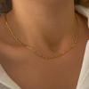imageTurandoss Gold Chain Necklace for Women Trendy  Dainty 14K Real Gold Plated Cuban Necklace Snake Necklace Disc Chain Necklace Gold Multi Layered Paperclip Chain Necklace Gold Jewelry Gifts for WomenFigaro Chain