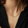 imageTurandoss Gold Chain Necklace for Women Trendy  Dainty 14K Real Gold Plated Cuban Necklace Snake Necklace Disc Chain Necklace Gold Multi Layered Paperclip Chain Necklace Gold Jewelry Gifts for WomenLong Paperclip Chain