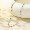 imageTurandoss Gold Chain Necklace for Women Trendy  Dainty 14K Real Gold Plated Cuban Necklace Snake Necklace Disc Chain Necklace Gold Multi Layered Paperclip Chain Necklace Gold Jewelry Gifts for WomenGreen Emerald Bead Gemstone Chain