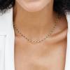 imageTurandoss Gold Chain Necklace for Women Trendy  Dainty 14K Real Gold Plated Cuban Necklace Snake Necklace Disc Chain Necklace Gold Multi Layered Paperclip Chain Necklace Gold Jewelry Gifts for WomenGreen Emerald Bead Gemstone Chain