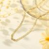 imageTurandoss Gold Chain Necklace for Women Trendy  Dainty 14K Real Gold Plated Cuban Necklace Snake Necklace Disc Chain Necklace Gold Multi Layered Paperclip Chain Necklace Gold Jewelry Gifts for WomenLong Chain