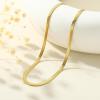imageTurandoss Gold Chain Necklace for Women Trendy  Dainty 14K Real Gold Plated Cuban Necklace Snake Necklace Disc Chain Necklace Gold Multi Layered Paperclip Chain Necklace Gold Jewelry Gifts for WomenFlat Snake Chain