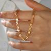 imageTurandoss Gold Chain Necklace for Women Trendy  Dainty 14K Real Gold Plated Cuban Necklace Snake Necklace Disc Chain Necklace Gold Multi Layered Paperclip Chain Necklace Gold Jewelry Gifts for WomenLong Chain