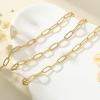 imageTurandoss Gold Chain Necklace for Women Trendy  Dainty 14K Real Gold Plated Cuban Necklace Snake Necklace Disc Chain Necklace Gold Multi Layered Paperclip Chain Necklace Gold Jewelry Gifts for WomenLong Paperclip Chain