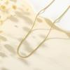imageTurandoss Gold Chain Necklace for Women Trendy  Dainty 14K Real Gold Plated Cuban Necklace Snake Necklace Disc Chain Necklace Gold Multi Layered Paperclip Chain Necklace Gold Jewelry Gifts for WomenRound Snake Chain