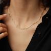 imageTurandoss Gold Chain Necklace for Women Trendy  Dainty 14K Real Gold Plated Cuban Necklace Snake Necklace Disc Chain Necklace Gold Multi Layered Paperclip Chain Necklace Gold Jewelry Gifts for WomenLong Paperclip Chain