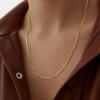 imageTurandoss Gold Chain Necklace for Women Trendy  Dainty 14K Real Gold Plated Cuban Necklace Snake Necklace Disc Chain Necklace Gold Multi Layered Paperclip Chain Necklace Gold Jewelry Gifts for WomenLong Chain