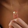 imageTurandoss Gold Heart Initial Necklace for Women 18K Real Gold Plated Heart Initial AZ Necklace Dainty Heart Necklaces Tiny Gold Initial Necklaces Birthday Gifts for Women Girls JewelryGold
