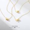 imageTurandoss Gold Heart Initial Necklace for Women 18K Real Gold Plated Heart Initial AZ Necklace Dainty Heart Necklaces Tiny Gold Initial Necklaces Birthday Gifts for Women Girls JewelryGold