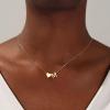 imageTurandoss Gold Heart Initial Necklace for Women 18K Real Gold Plated Heart Initial AZ Necklace Dainty Heart Necklaces Tiny Gold Initial Necklaces Birthday Gifts for Women Girls JewelryGold