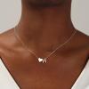 imageTurandoss Gold Heart Initial Necklace for Women 18K Real Gold Plated Heart Initial AZ Necklace Dainty Heart Necklaces Tiny Gold Initial Necklaces Birthday Gifts for Women Girls JewelrySilver