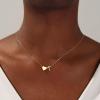 imageTurandoss Gold Heart Initial Necklace for Women 18K Real Gold Plated Heart Initial AZ Necklace Dainty Heart Necklaces Tiny Gold Initial Necklaces Birthday Gifts for Women Girls JewelryGold