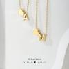 imageTurandoss Gold Heart Initial Necklace for Women 18K Real Gold Plated Heart Initial AZ Necklace Dainty Heart Necklaces Tiny Gold Initial Necklaces Birthday Gifts for Women Girls JewelryGold