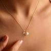 imageTurandoss Gold Pearl Necklace for Women  14K Gold Plated Initial Necklaces for Women with 8MM Shining Pearl Pendant Gold Jewelry for Women Birthday Gifts Wedding Gifts for Bridesmaid Christmas GiftsK